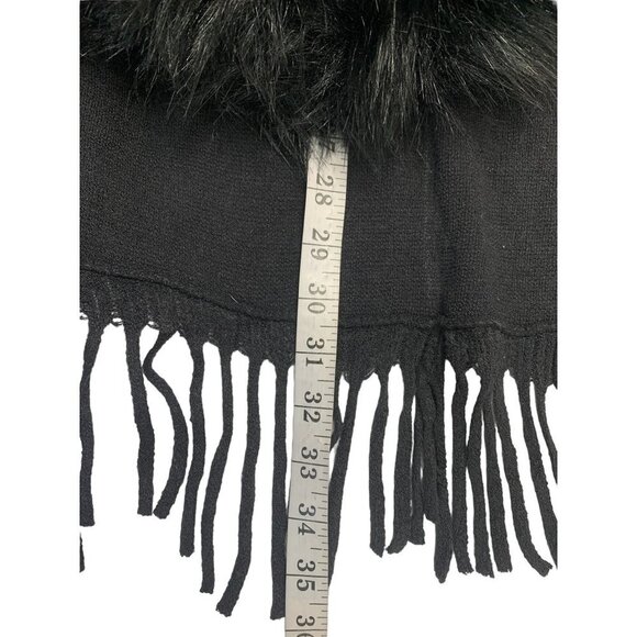 Dressbarn Women's Black Fuzzy Vest - Picture 4 of 4